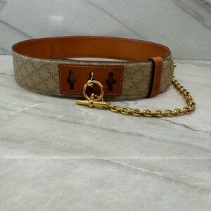 Vintage Celine Macadam Chain Belt Size 65 cm